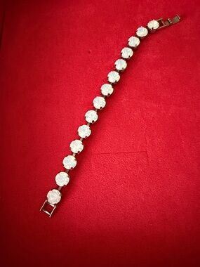 Crystal Tennis Bracelet - White Crystal